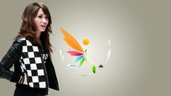 Woman Celebrity demi lovato brown eyes brunettes