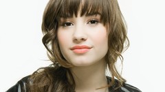 Woman Celebrity demi lovato brown eyes brunettes portraits
