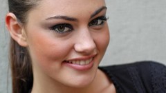 Woman Celebrity faces Actress black dress phoebe tonkin