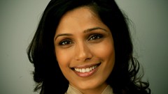 Woman Celebrity faces Actress black hair freida pinto