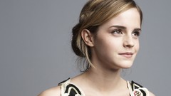 Woman Celebrity faces Actress blondes emma watson grey 