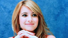 Woman Celebrity faces Actress smiling emma roberts
