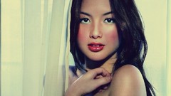 Woman Celebrity faces curtains models Filipino Ellen Adarna