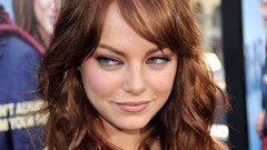 Woman Celebrity faces long hair brunettes emma stone