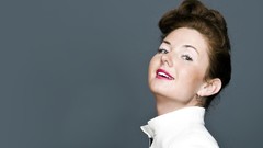 Woman Celebrity faces smiling singers Simple Background Lena 