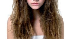 Woman Celebrity fashion blue eyes brunettes models photo shoot 