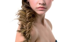 Woman Celebrity fashion blue eyes brunettes models photo shoot 