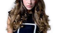 Woman Celebrity fashion blue eyes brunettes models photo shoot 