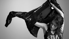 Woman Celebrity Hilary Duff monochrome