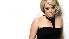 Woman Celebrity Hilary Duff Simple Background