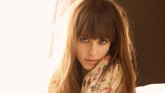 Woman Celebrity Jessica Alba Actress brunettes bangs Latina