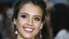 Woman Celebrity Jessica Alba faces Actress earrings