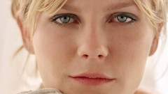 Woman Celebrity Kirsten Dunst faces blondes green eyes