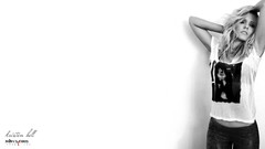 Woman Celebrity Kristen Bell Actress models grayscale