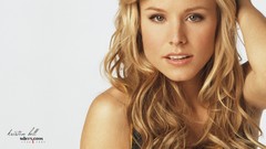 Woman Celebrity Kristen Bell faces Actress blondes smiling 