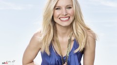 Woman Celebrity Kristen Bell faces Actress blondes smiling 