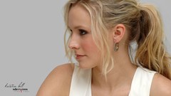 Woman Celebrity Kristen Bell faces Actress earrings models