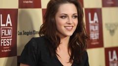 Woman Celebrity Kristen Stewart Actress brunettes black dress
