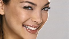 Woman Celebrity Kristin Kreuk faces Actress smiling brunettes