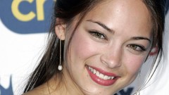 Woman Celebrity Kristin Kreuk faces smiling black hair