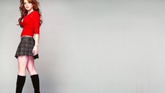 Woman Celebrity Lindsay Lohan Actress school uniforms redheads 