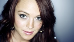 Woman Celebrity Lindsay Lohan faces Actress brunettes