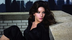 Woman Celebrity Liv Tyler blue eyes brunettes