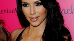 Woman Celebrity long hair models kim kardashian huge boobs