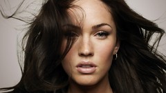 Woman Celebrity Megan Fox blue eyes brunettes portraits