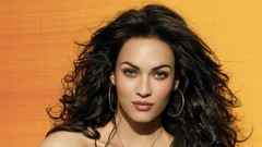 Woman Celebrity Megan Fox blue eyes brunettes portraits