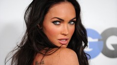 Woman Celebrity Megan Fox green eyes brunettes portraits