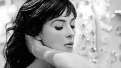 Woman Celebrity Monica Bellucci monochrome Actress brunettes