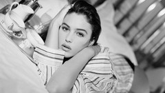 Woman Celebrity Monica Bellucci monochrome Actress brunettes