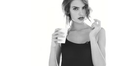 Woman Celebrity monochrome brunettes models alessandra ambrosio 