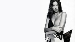Woman Celebrity monochrome models adriana lima greyscale