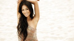 Woman Celebrity nicole scherzinger smiling armpits singers 