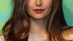 Woman Celebrity Nina Dobrev Actress brown eyes brunettes