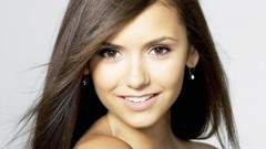 Woman Celebrity Nina Dobrev brown eyes brunettes