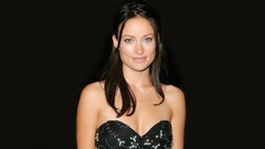 Woman Celebrity Olivia Wilde brunettes black dress