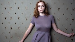 Woman Celebrity pale Actress models redheads see-through Lily 