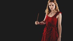 Woman Celebrity red dress Actress emma watson Simple Background