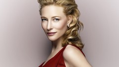 Woman Celebrity red dress blondes blue eyes cate blanchett