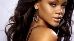 Woman Celebrity rihanna lingerie brunettes boobs