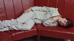 Woman Celebrity Rose Byrne Actress couch brunettes short hair 