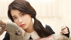 Woman Celebrity sad asians long hair brunettes singers Korean 