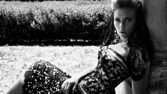 Woman Celebrity Scarlett Johansson monochrome Actress blondes