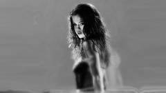 Woman Celebrity Selena Gomez monochrome