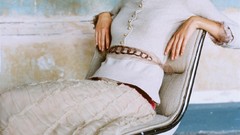 Woman Celebrity sitting Actress sienna miller