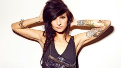 Woman Celebrity tattoos brunettes singers black hair Lights 