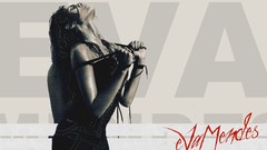 Woman Celebrity wet Eva Mendes monochrome posters grayscale